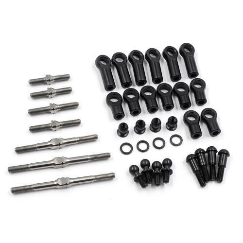 Yeah Racing 64 Titanium Turnbuckle & Steering Tie-Rod Set For Tamiya GF-02