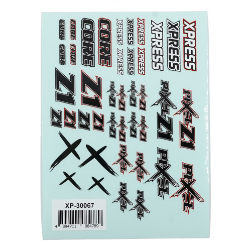 Xpress Pixel Z1 Logo Sticker Decal A6 148x105mm