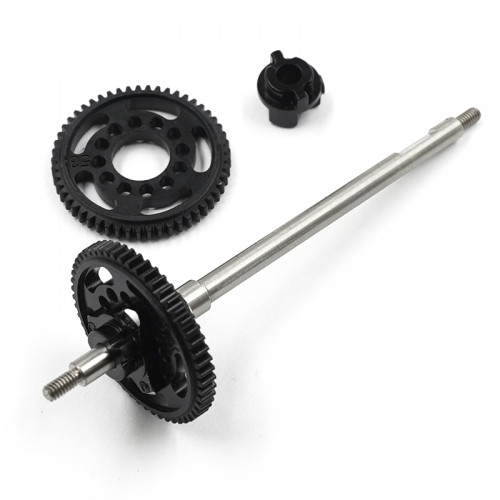 Yeah Racing 64 Titanium Solid Axle Shaft Set w/53T Delrin Gear For Kyosho Mini-Z MR-03/MR-04 RWD XPRESS Pixel Z1