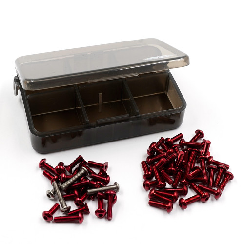 Yeah Racing Titanium Screw Assorted Set w/Box For Tamiya TT-02