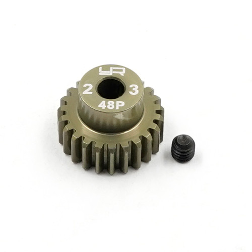 Yeah Racing 23T Aluminium 7075 Hard Coated 48DP Pinion