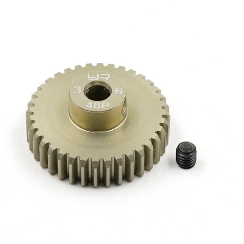Yeah Racing 36T Aluminium 7075 Hard Coated 48DP Pinion