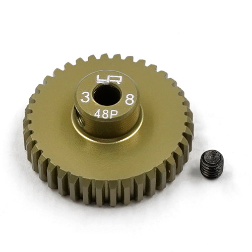 Yeah Racing 38T Aluminium 7075 Hard Coated 48DP Pinion