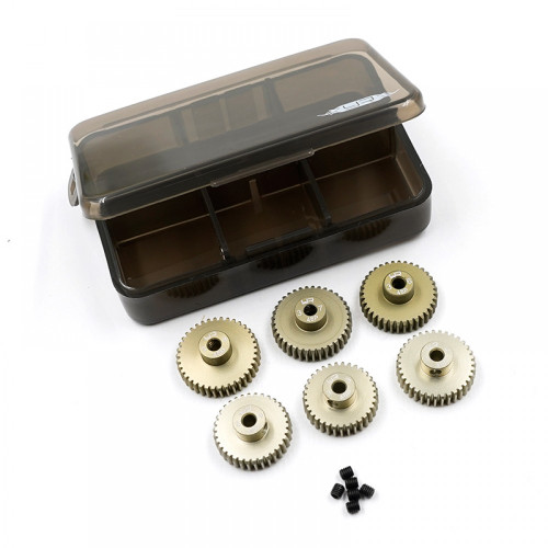 Yeah Racing Aluminium 7075 Hard Coated Pinion Gear Combo Set (48P 33T-38T 6pcs) Yeah Racing Aluminium 7075 Hard Coated Pinion Gear Combo Set (48P 33T-38T 6pcs)