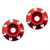 Slidelogy Aluminium Wing Buttons 2 pcs Red For 1/10 Touring Car RC