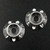 Slidelogy Aluminium Wing Buttons 2 pcs Silver For 1/10 Touring Car RC