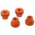 Yeah Racing Car Set Up System Lock Nut for YT-0140 Orange