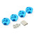 FASTRAX Tamiya TT02 Aluminium 12mm Wheel Hexes (4)