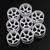 Yeah Racing Plastic Wide Rim RWD Set 11mm X 20mm (Offset 0 +1 +2 + -1) White For 1/28 Mini-Z