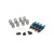 Yeah Racing Aluminium Big Bore Go 60mm Damper Set 4pcs for 1/10 RC Touring Car Blue