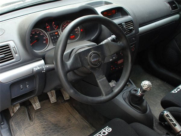 Momo Monte Carlo 320mm / 350mm Leather Black Stitch Steering Wheel main image 1