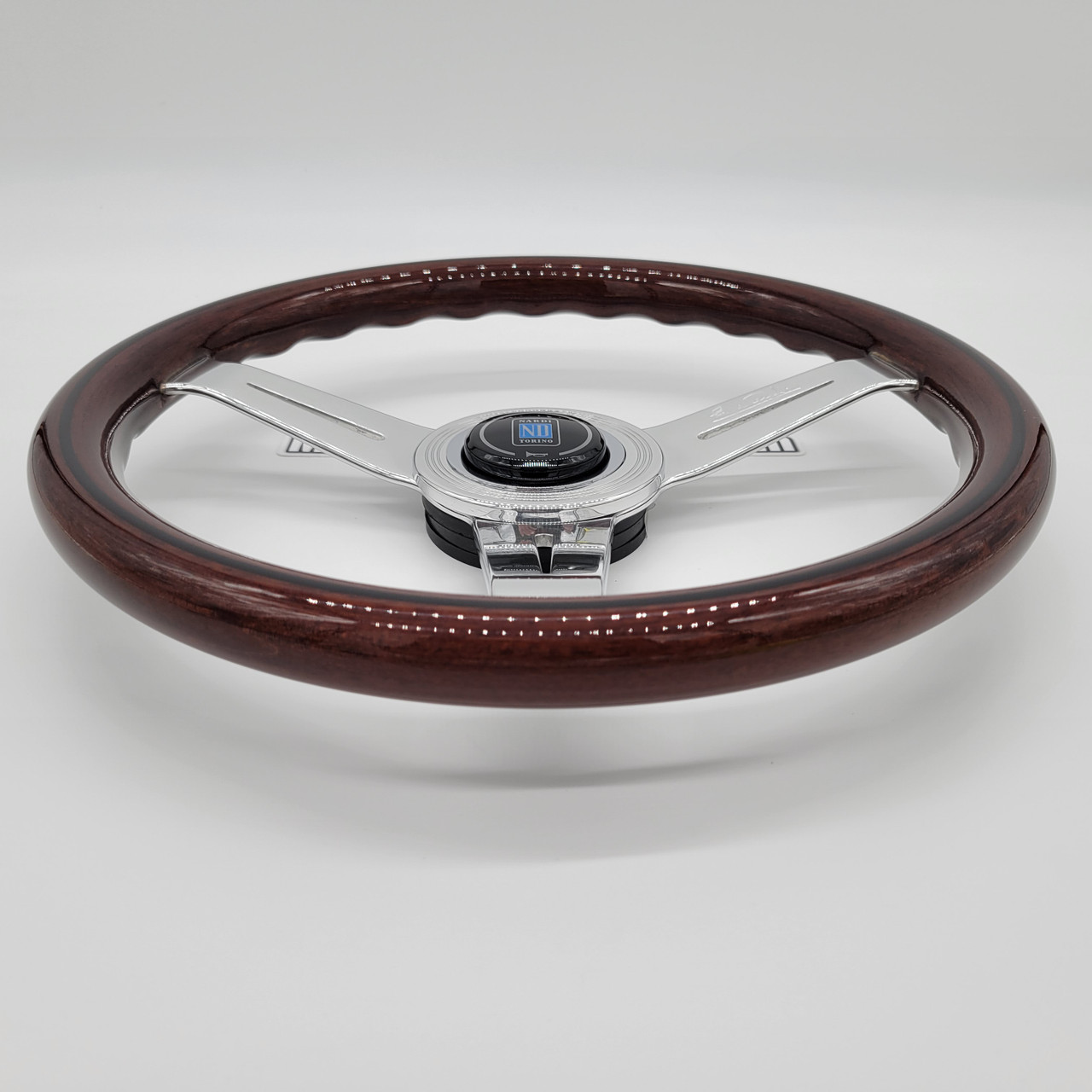 Nardi ND Classic 330mm Wood Silver Steering Wheel | MrSteeringWheel