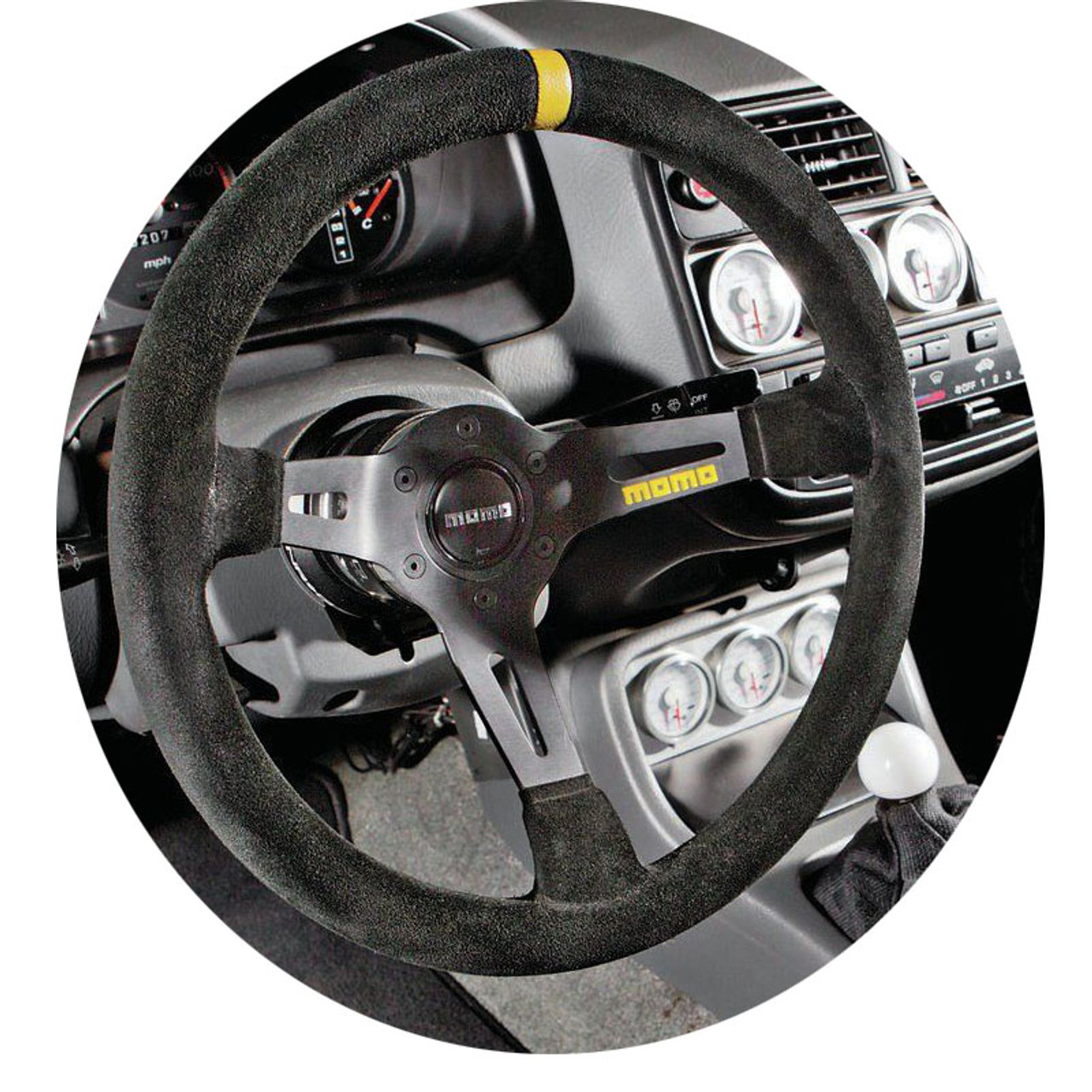 MOMO MOD 08 Black S Steering Wheel | MrSteeringWheel