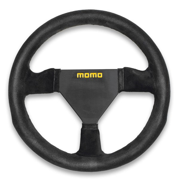 momomomo☆ MOMO MOD.88 Black Suede Steering Wheel · Hybrid Racing