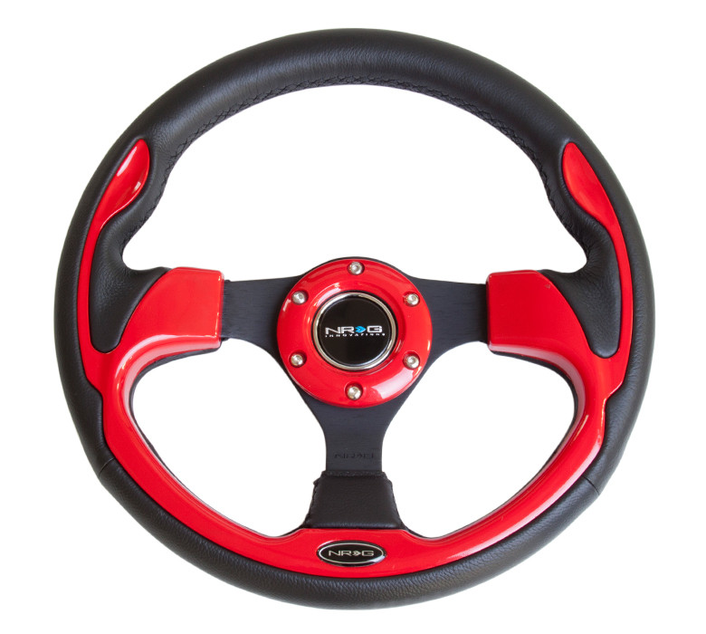 NRG Sport Red Trim Steering Wheel | MrSteeringWheel