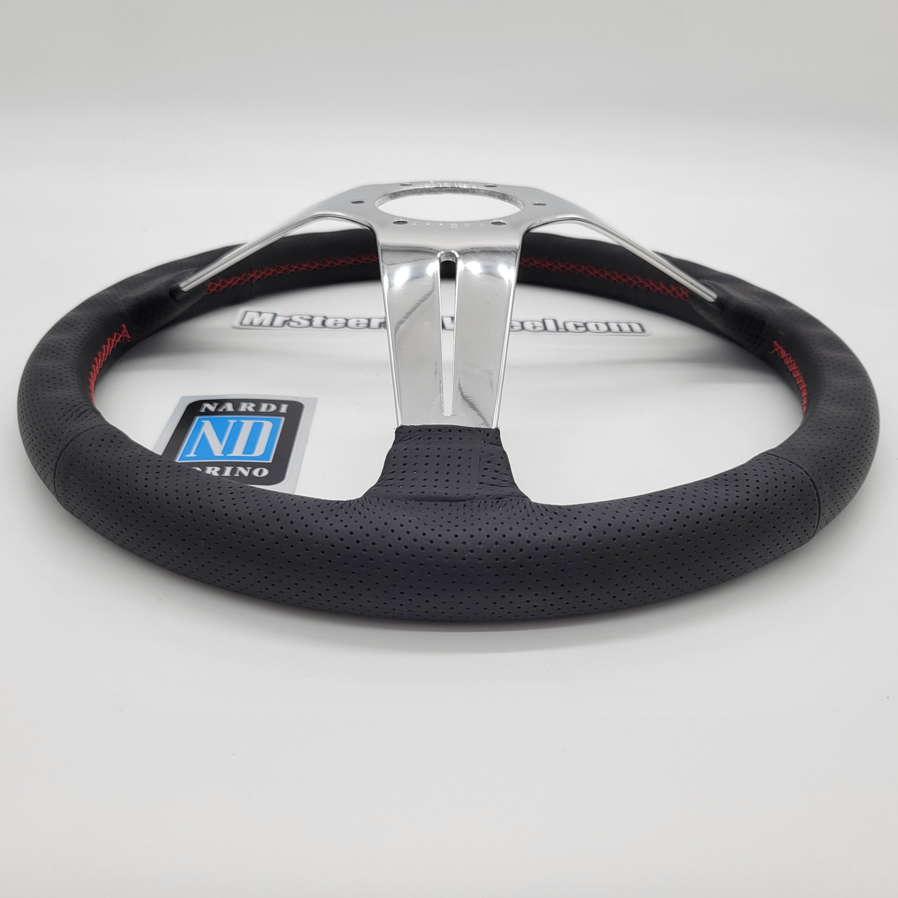 Nardi Deep Corn 350mm Leather Polished Spoke Steering Wheel