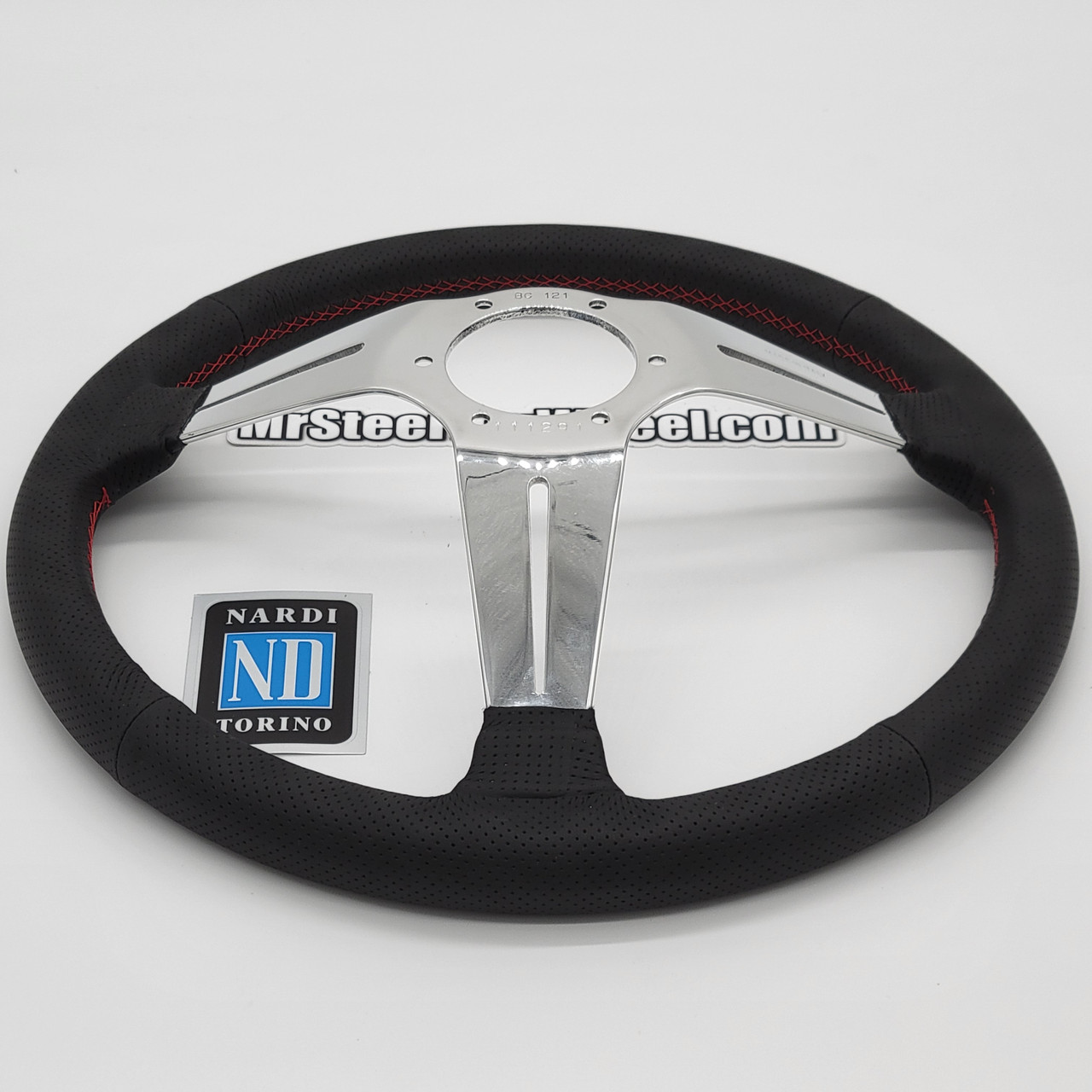 Nardi Deep Corn 350mm Leather Polished Spoke Steering Wheel