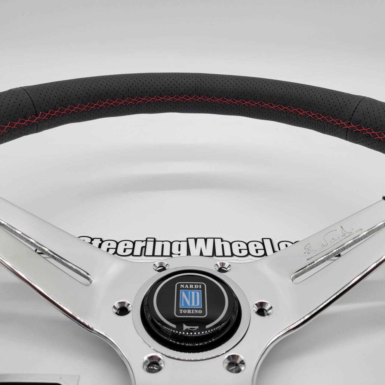 Nardi Deep Corn 350mm Leather Polished Spoke Steering Wheel  