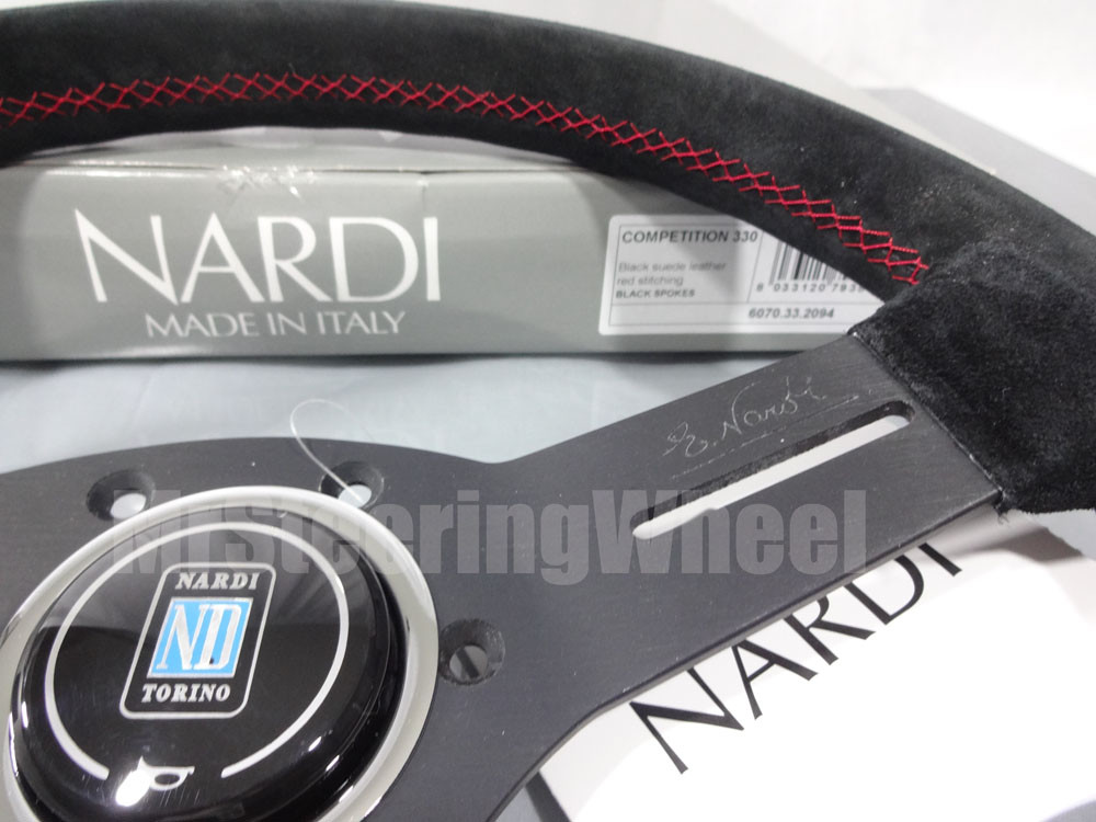 Nardi Competition 330mm Suede Steering Wheel | MrSteeringWheel