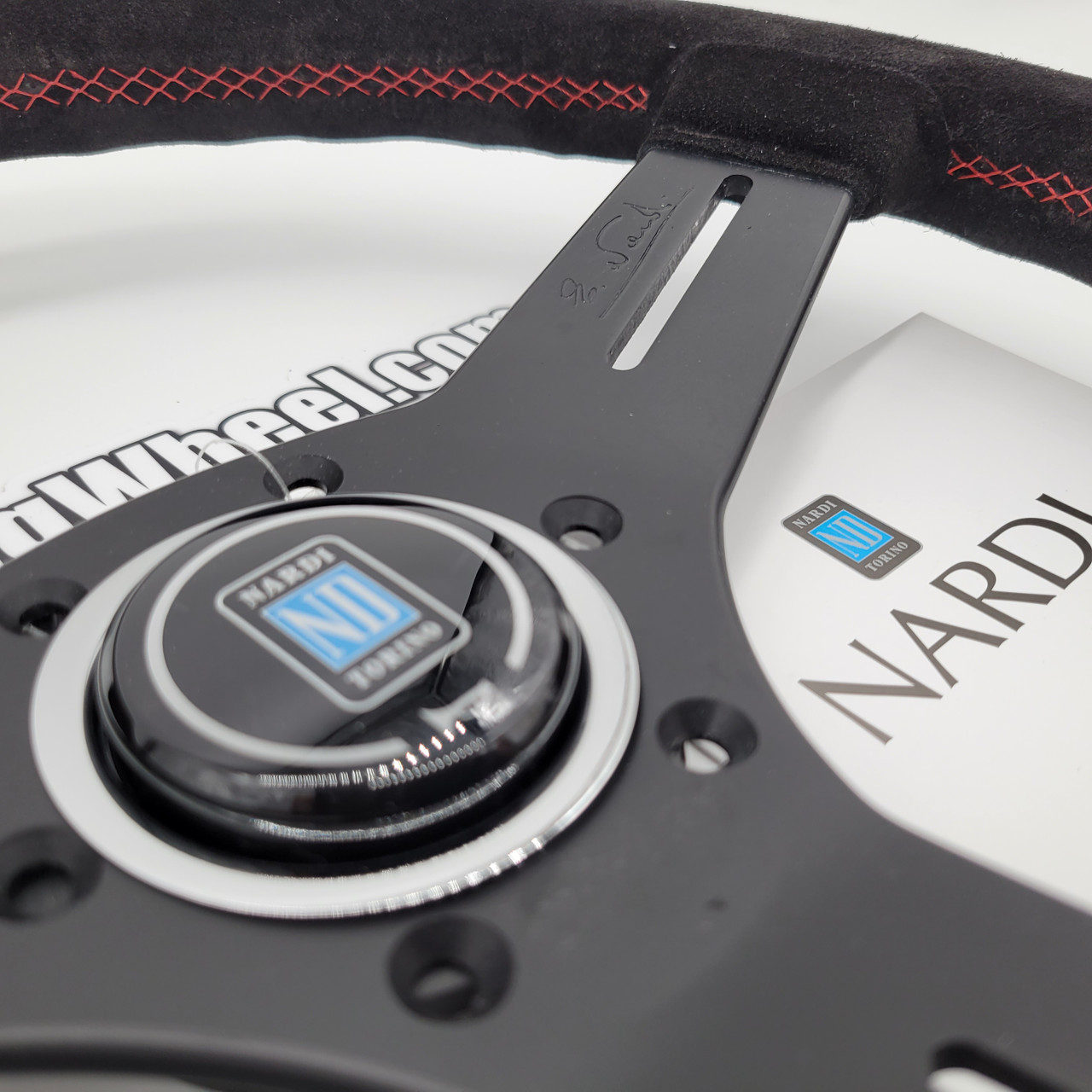 Nardi Competition 330mm Suede Steering Wheel | MrSteeringWheel