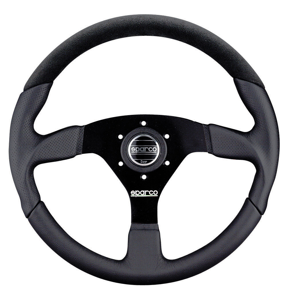 Sparco L505 350mm Alcantara / Leather / Perforated Leather