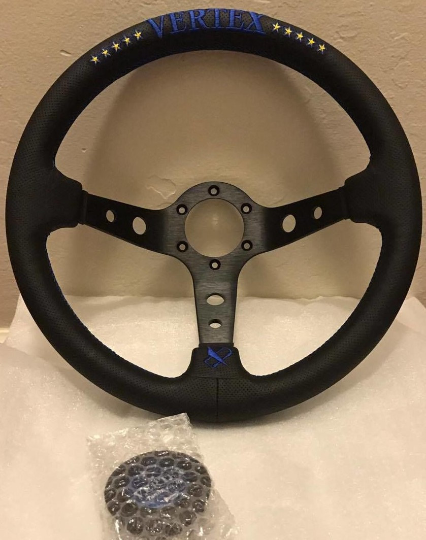 VERTEX ステアリングホイール ブラック　セブンスター VERTEX STEERING 7STAR（セブンスター）