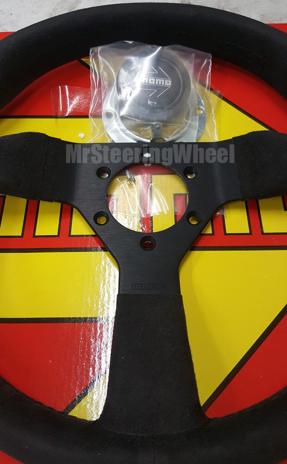 MOMO Monte Carlo Alcantara Black 320mm Steering Wheel