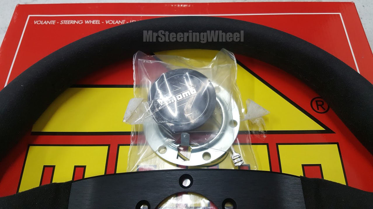 MOMO Monte Carlo Alcantara Black 350mm Steering Wheel