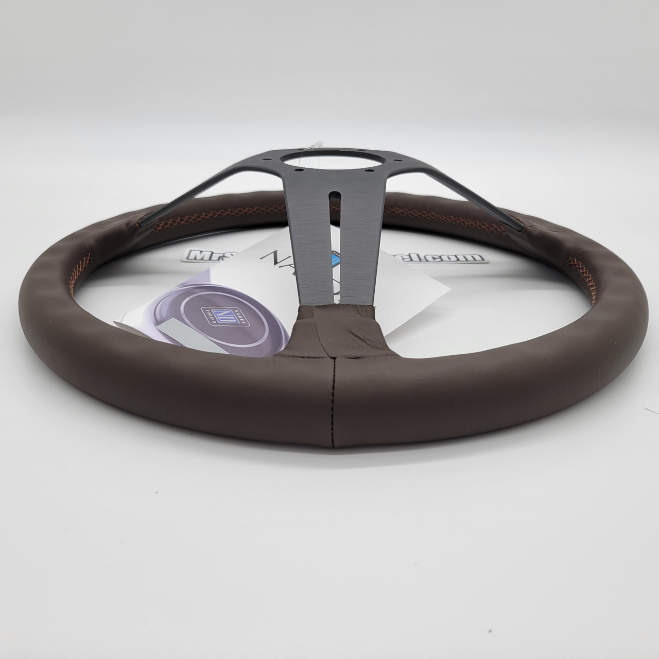Nardi Brown Leather Steering Wheel | MrSteeringWheel