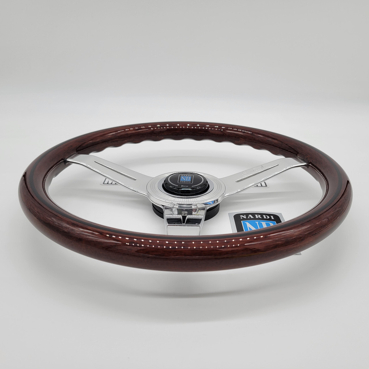 Nardi ND Classic 340mm Wood Silver Steering Wheel