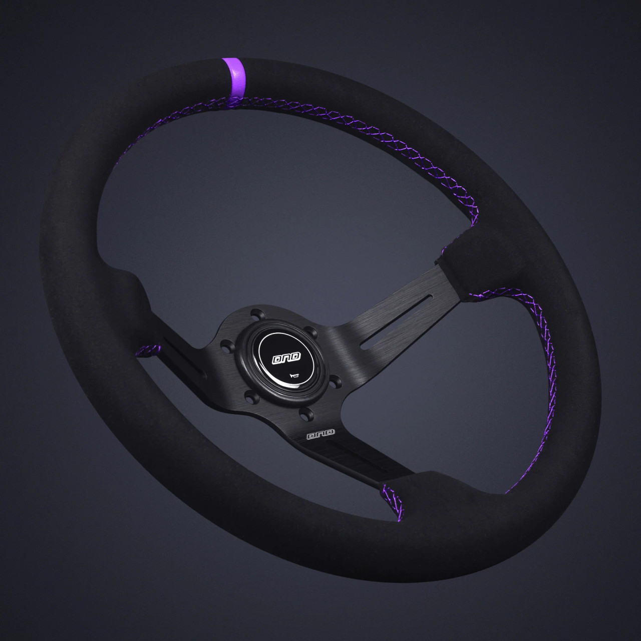 DND Suede Race Wheel Purple | MrSteeringWheel