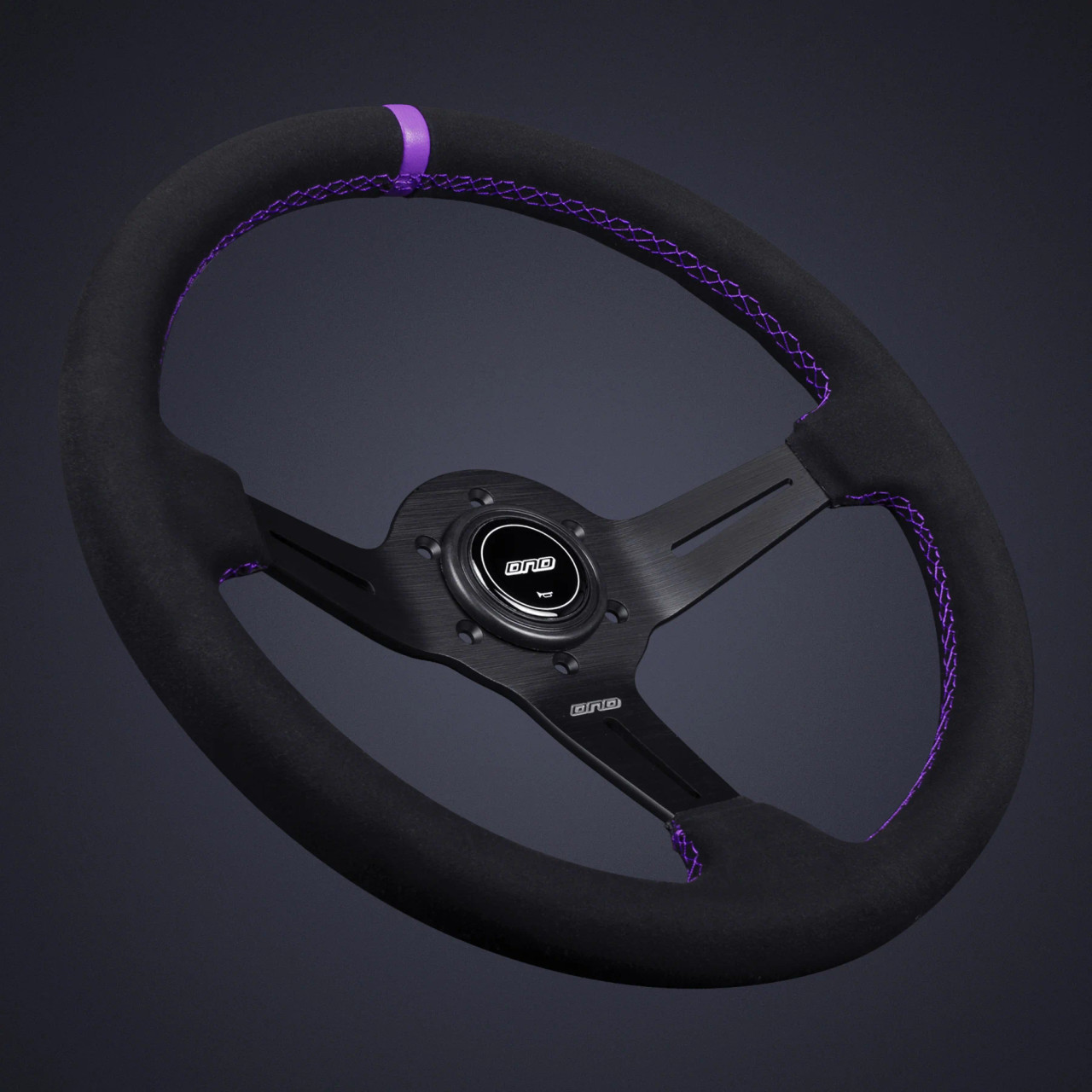 DND Suede 330 Race Wheel Purple | MrSteeringWheel