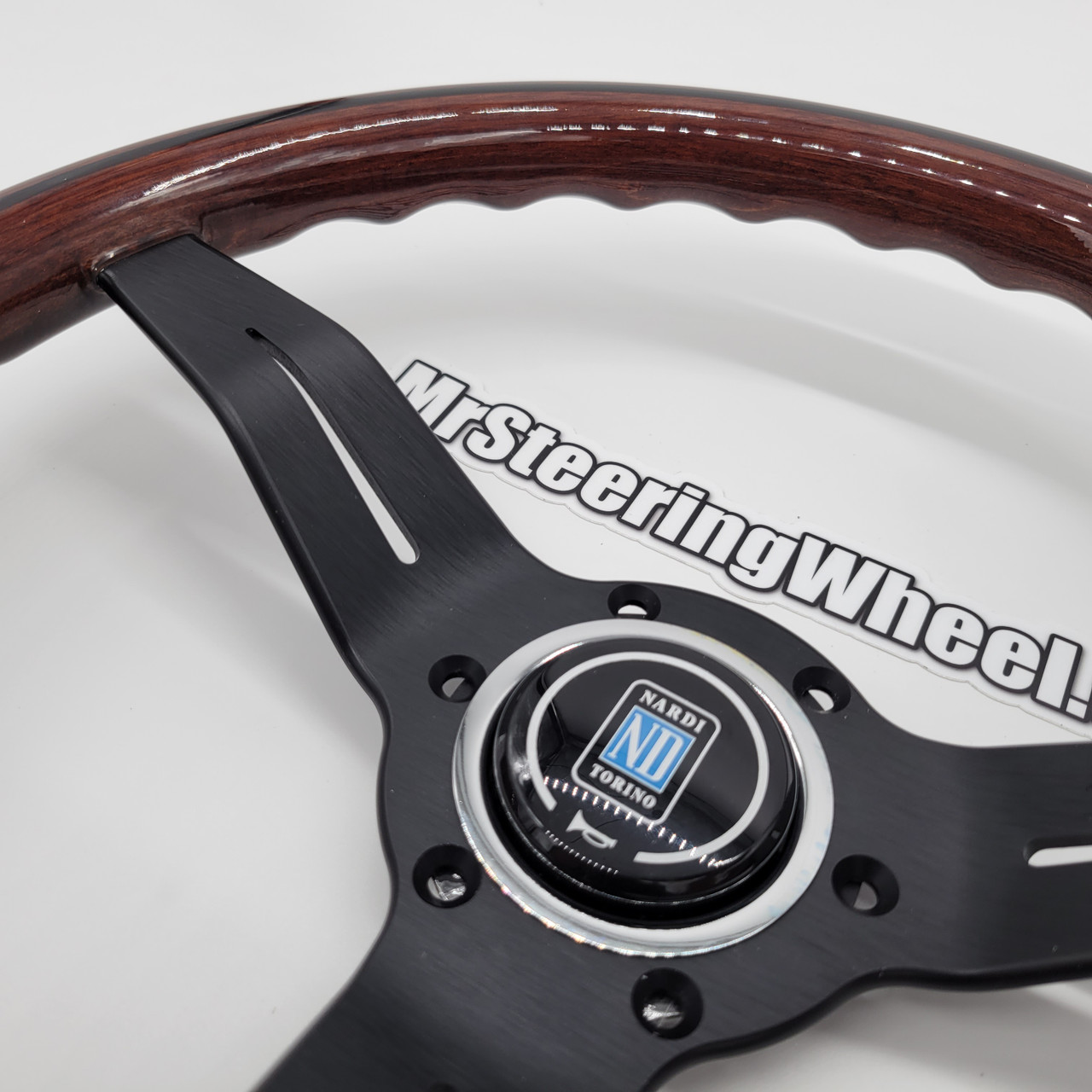 Nardi Deep Corn Wood Black Steering Wheel | MrSteeringWheel
