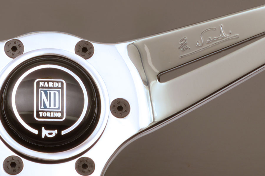 Nardi Deep Corn 350mm Wood Silver Steering Wheel | MrSteeringWheel