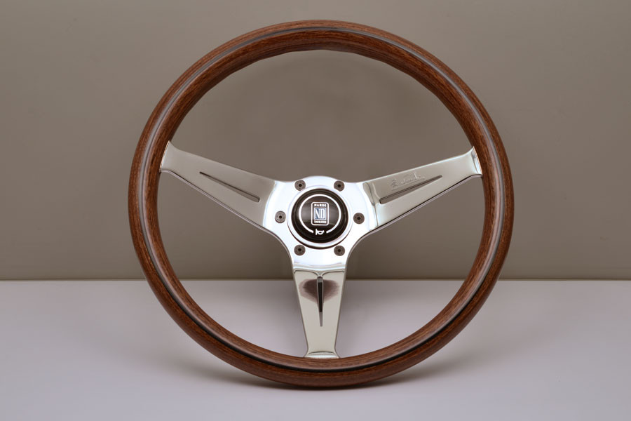 Nardi Deep Corn 350mm Wood Silver Steering Wheel | MrSteeringWheel