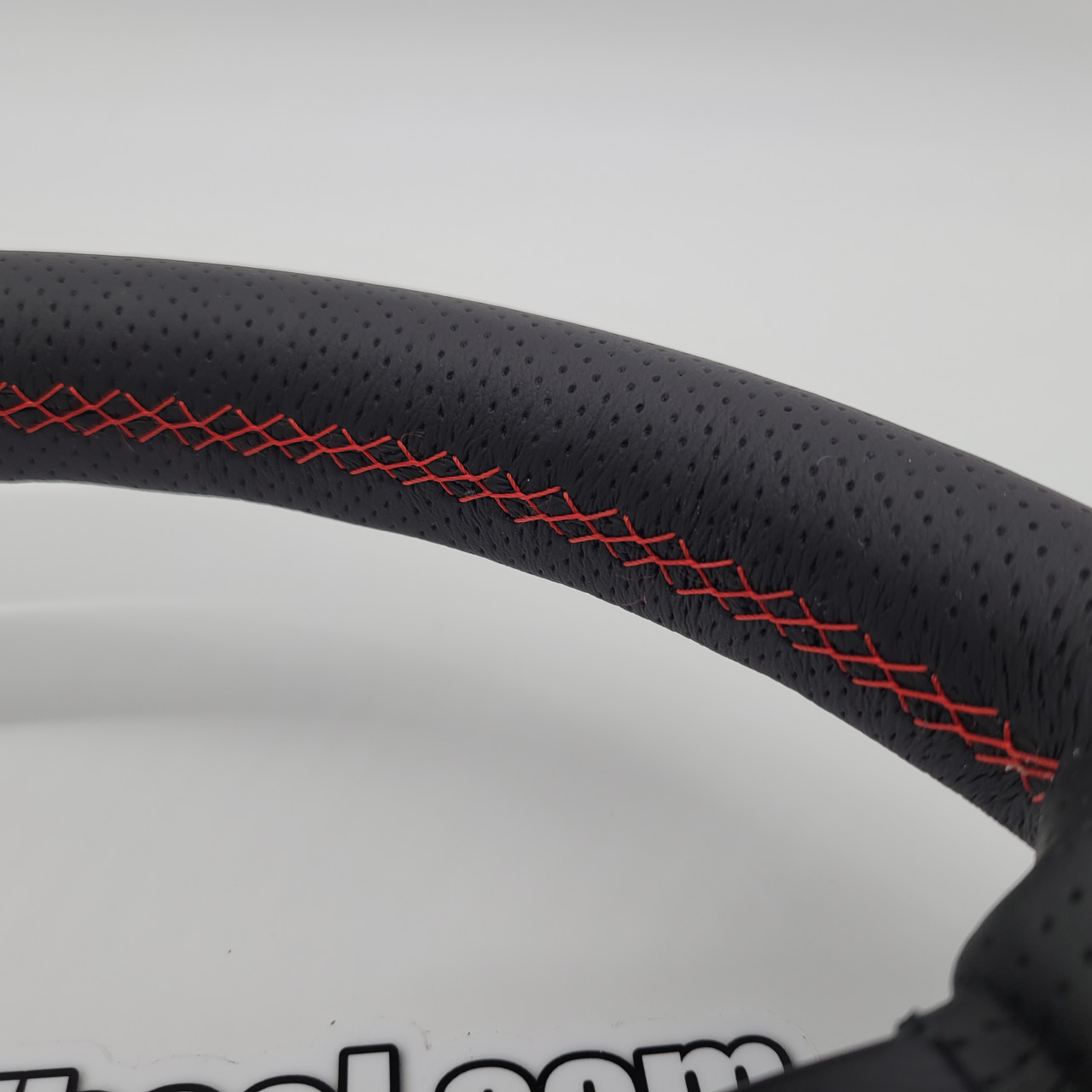 Nardi Deep Corn 330mm Leather Red Stitching Steering Wheel