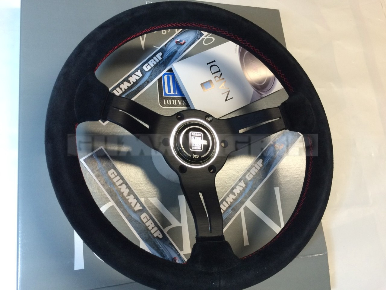 Nardi Deep Corn 330mm Suede Steering Wheel | MrSteeringWheel