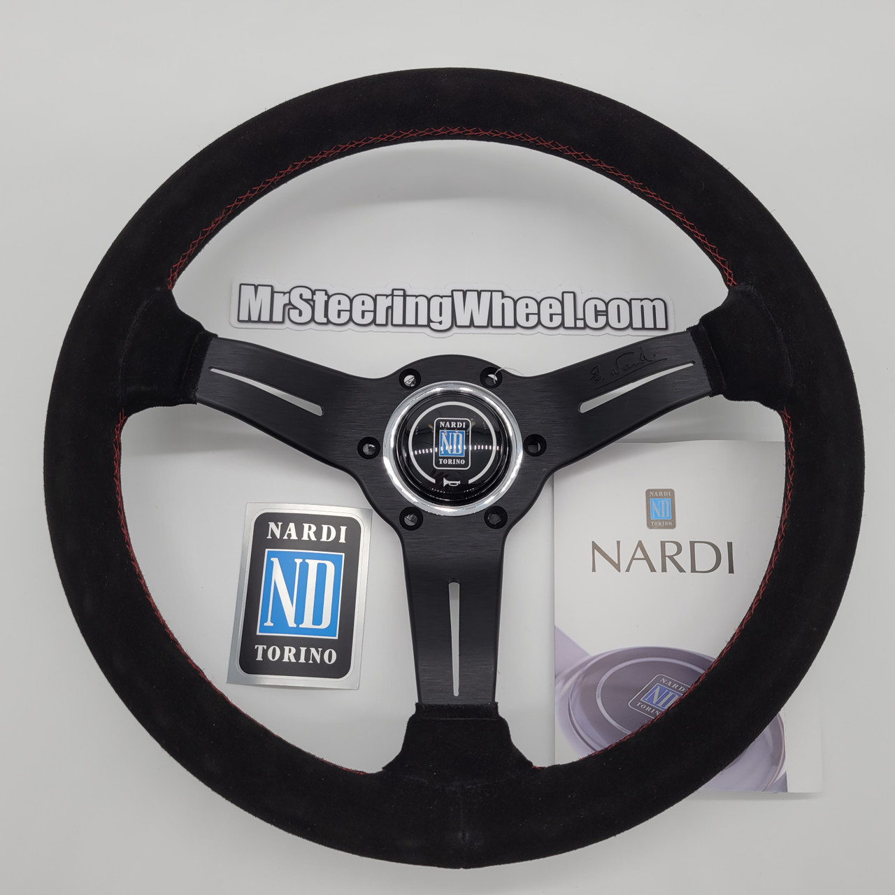 Nardi Deep Corn 330mm Suede Steering Wheel | MrSteeringWheel