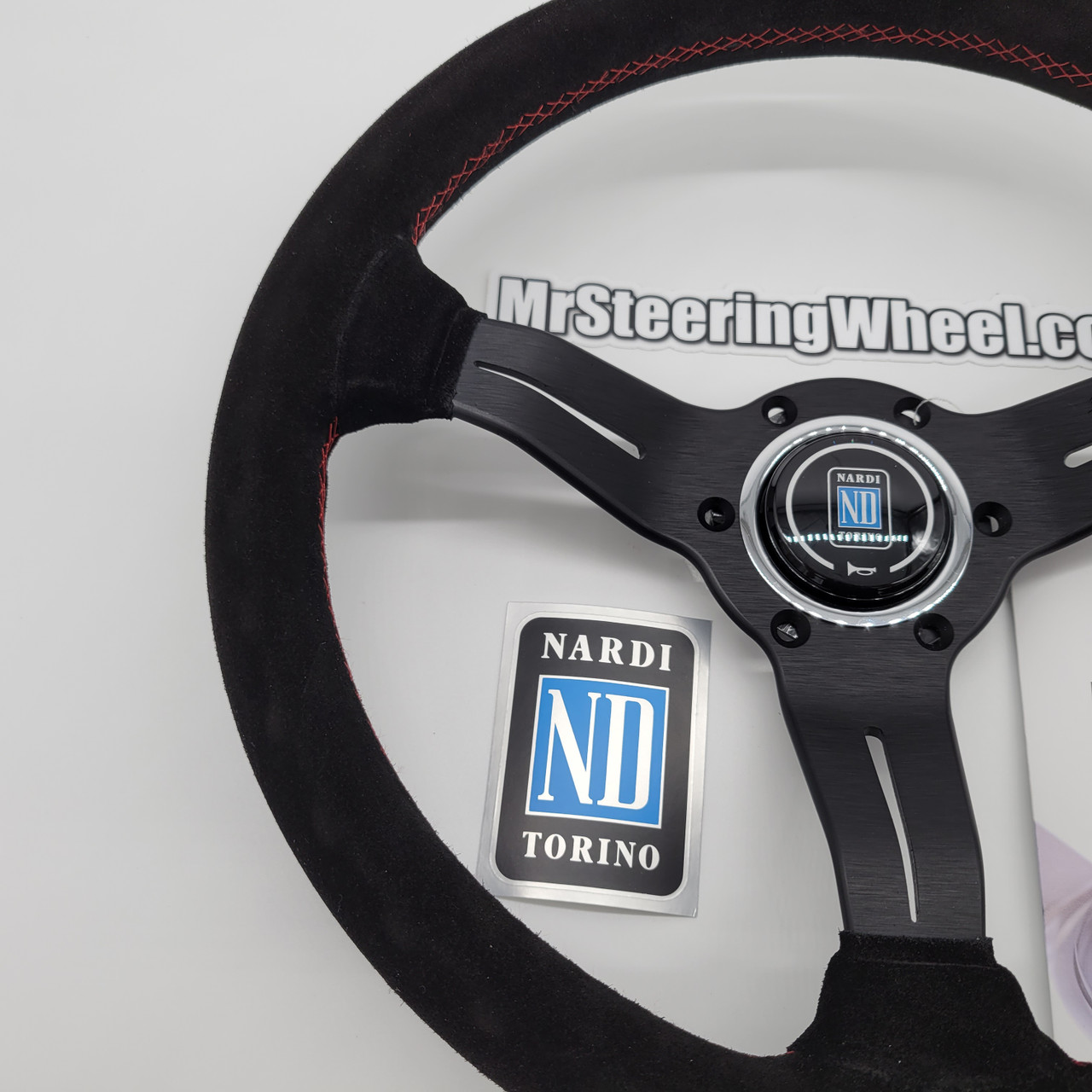Nardi Deep Corn 330mm Suede Steering Wheel | MrSteeringWheel