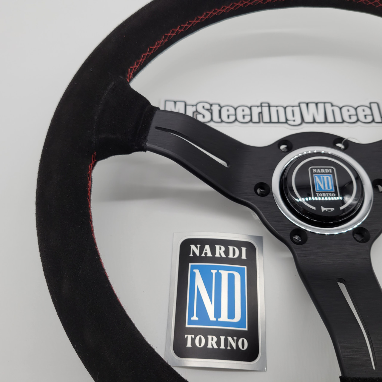 Nardi Deep Corn 330mm Suede Steering Wheel | MrSteeringWheel