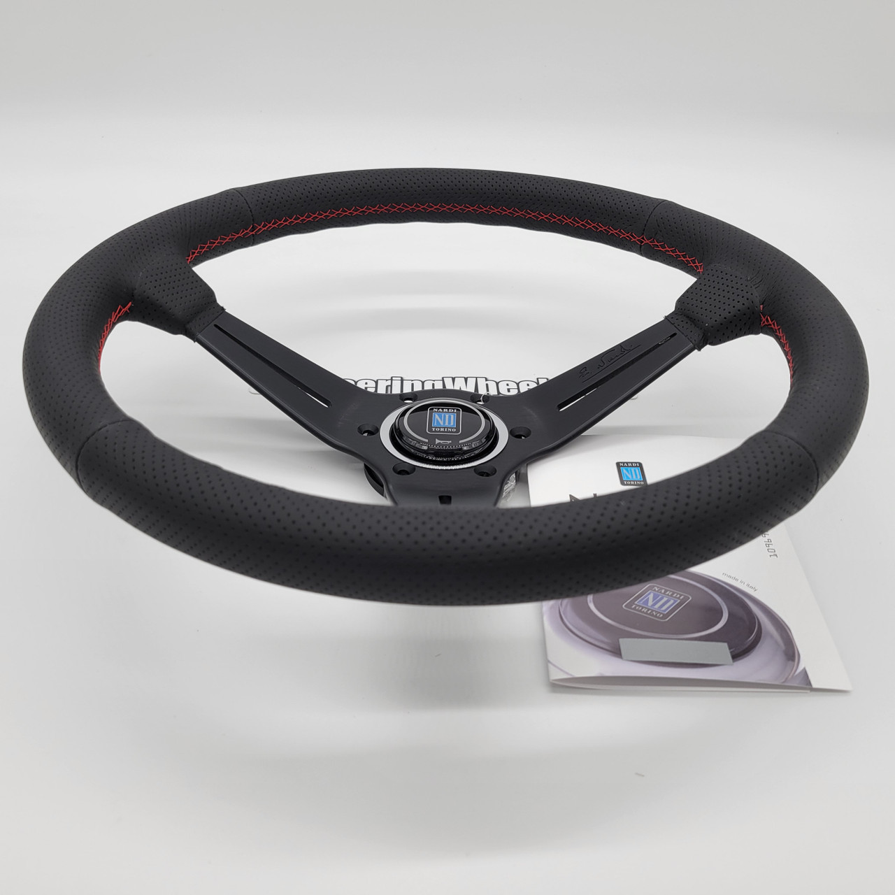 Nardi Deep Corn 350mm Leather Steering Wheel | MrSteeringWheel