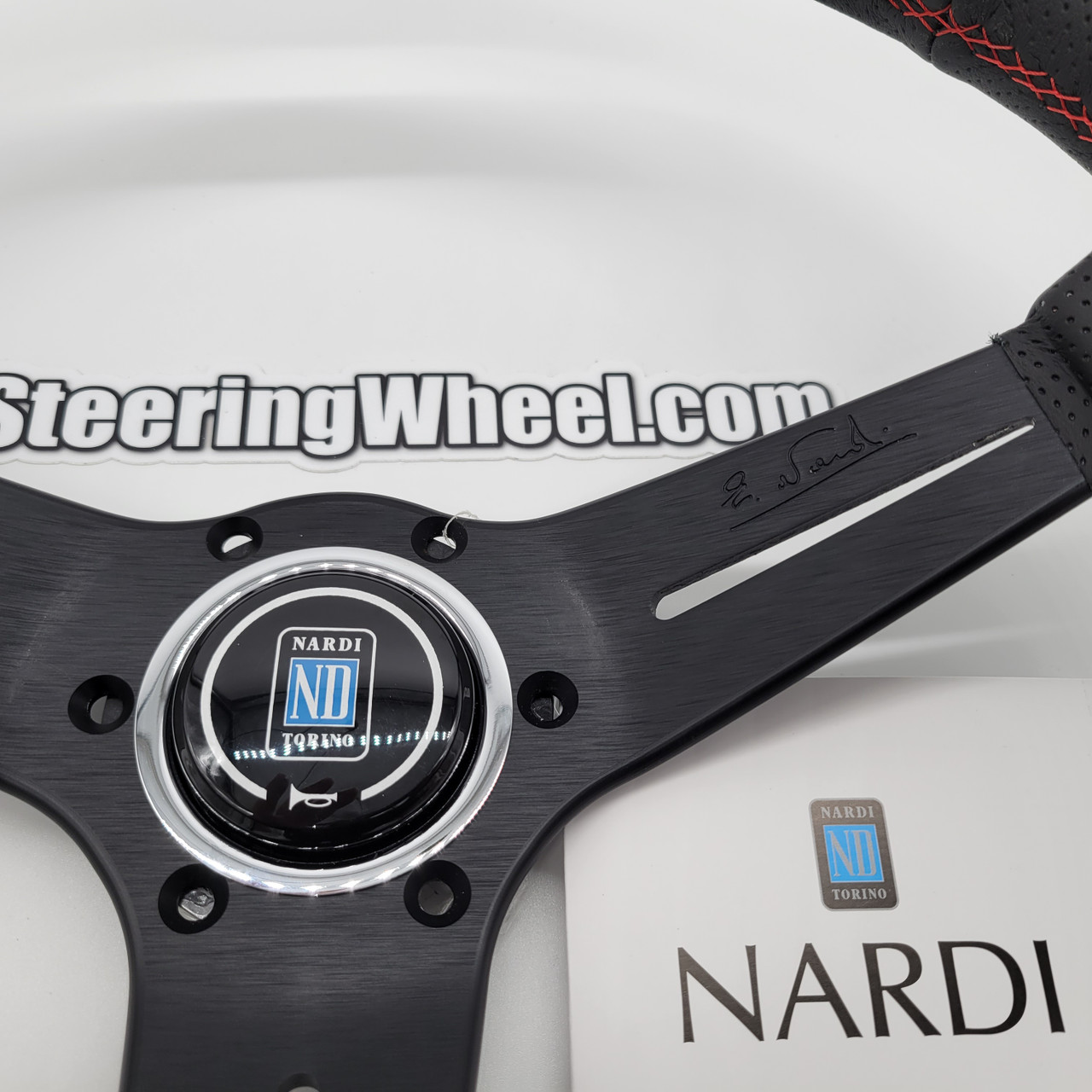 Nardi Deep Corn 350mm Leather Steering Wheel | MrSteeringWheel