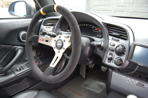 MOMO BLACK EDITION 350mm/14inch MOD07 Deep Dish Suede Sport Steering Wheel 335416977495 - View #4