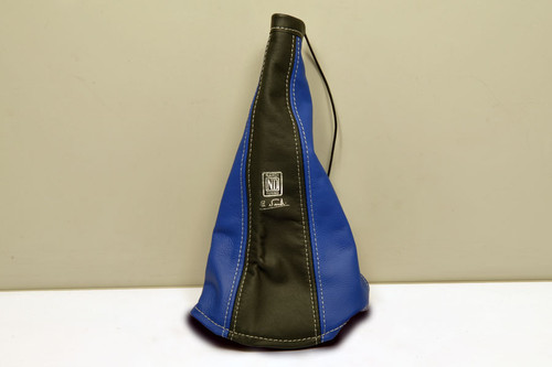 Nardi Leather Handbrake Gaiter Black / Blue (3900.03.0000)