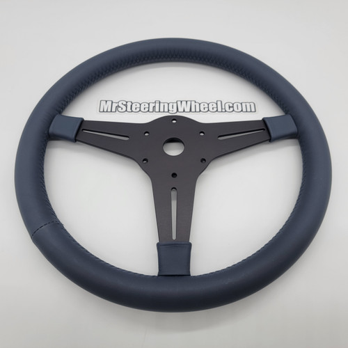 Moto-Lita Ford GT40 14" OEM Classic Replacement Steering Wheel - Blue Leather