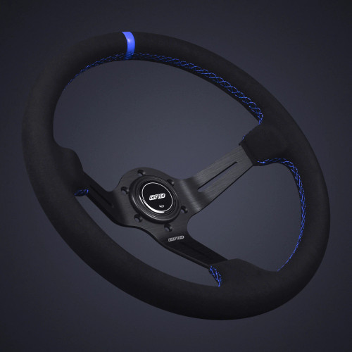 Blue steering wheel from MOMO, Nardi, NRG and Personal