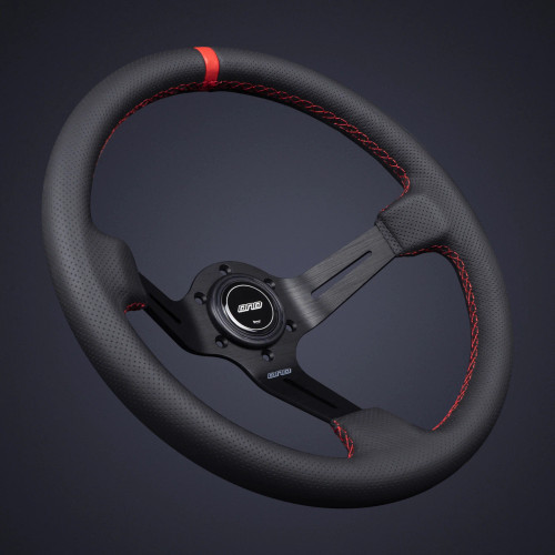 Red steering wheel from Momo, Nardi, NRG and Personal
