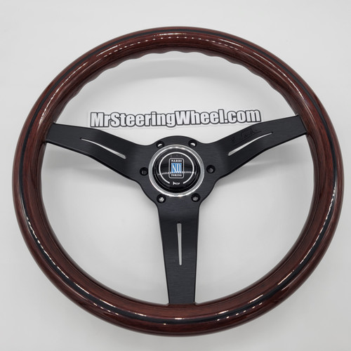 Nardi Deep Corn 330mm Leather Red Stitching Steering Wheel