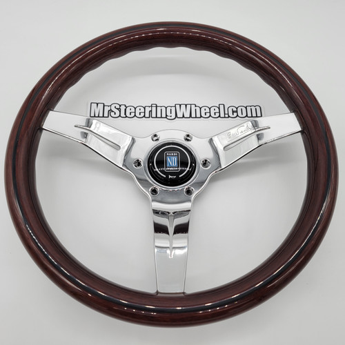 Nardi Deep Corn 330mm Leather Red Stitching Steering Wheel