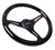 NRG Classic Wood Grain Wheel, 350mm, 3 spoke center in black - Black